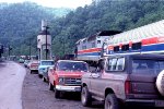 Crew change at Iaeger after coming off the Poky main line before heading the Cedar Bluff, VA